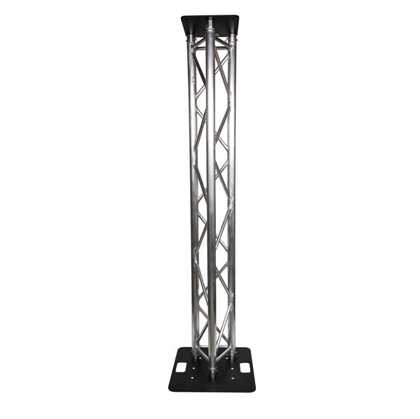 Tri Truss Lighting Stand 2m Trussing, Steel 500mm Base & Top Plate