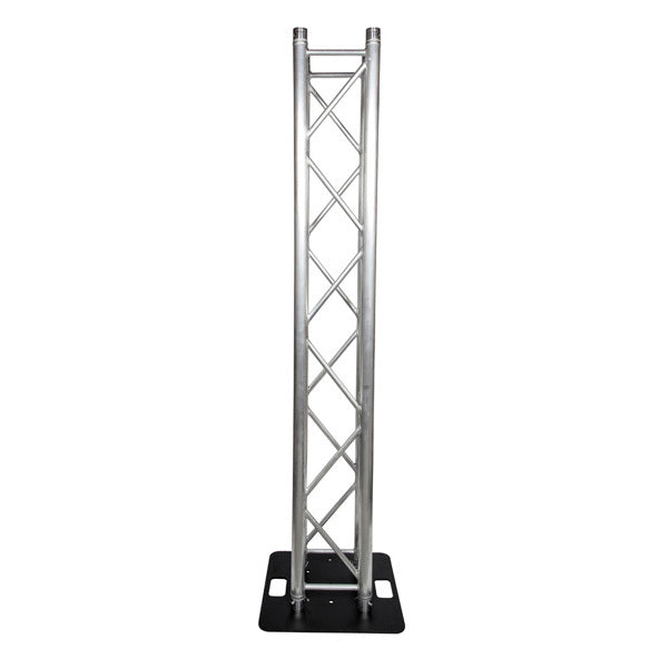 Box Truss Lighting Stand 2 Meter Trussing & Steel 500mm Base