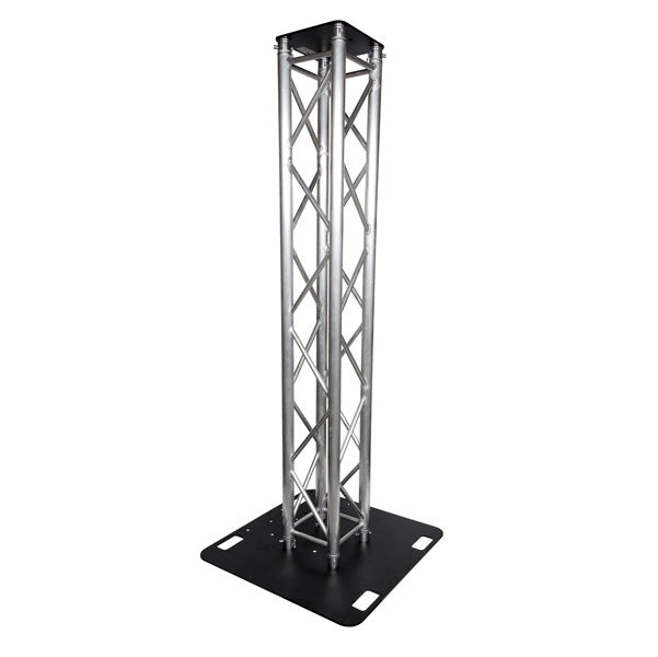 Box Truss Lighting Stand 2m Trussing, 800mm Base & Top Plate
