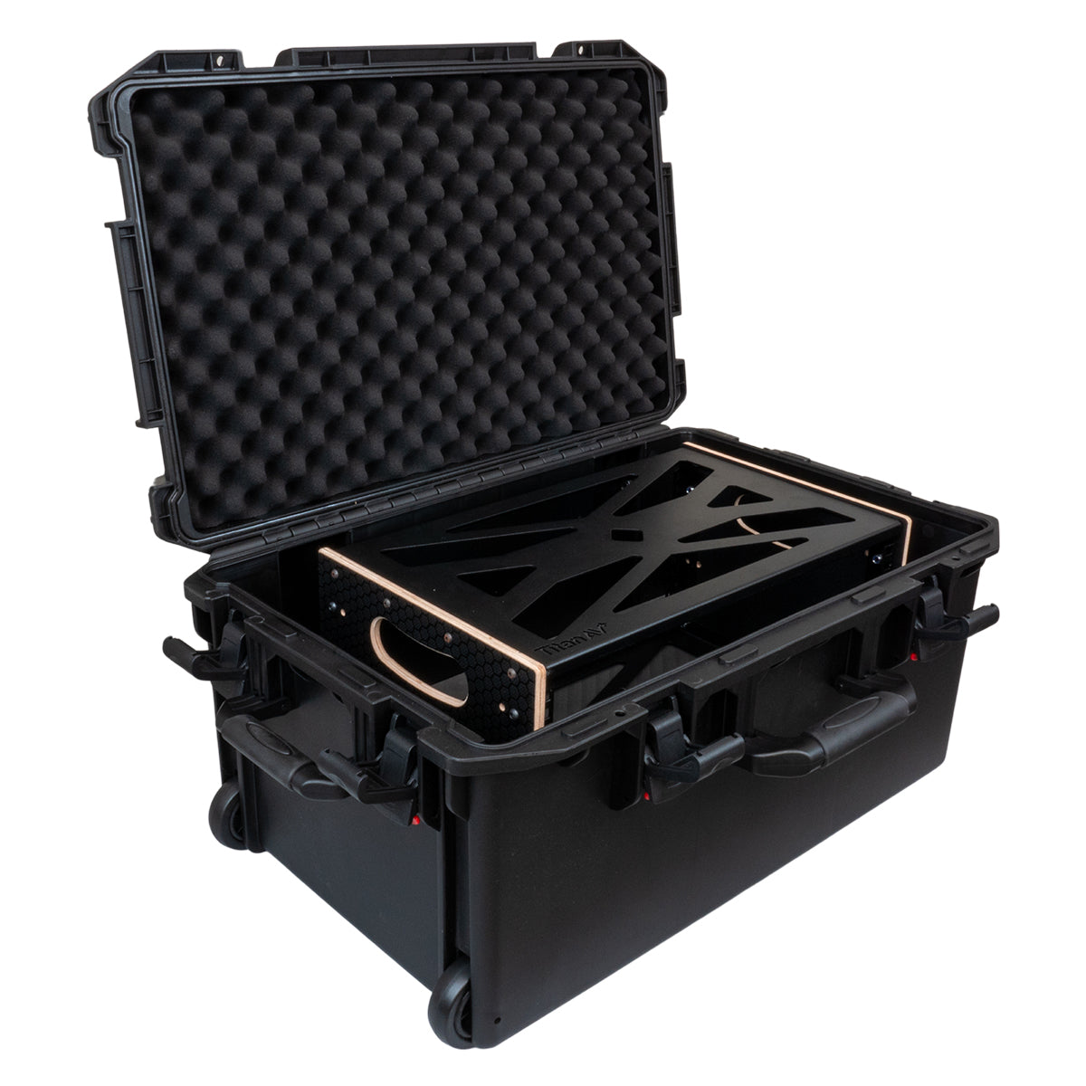 4RU Fly Rack & Wheeled Hard Case