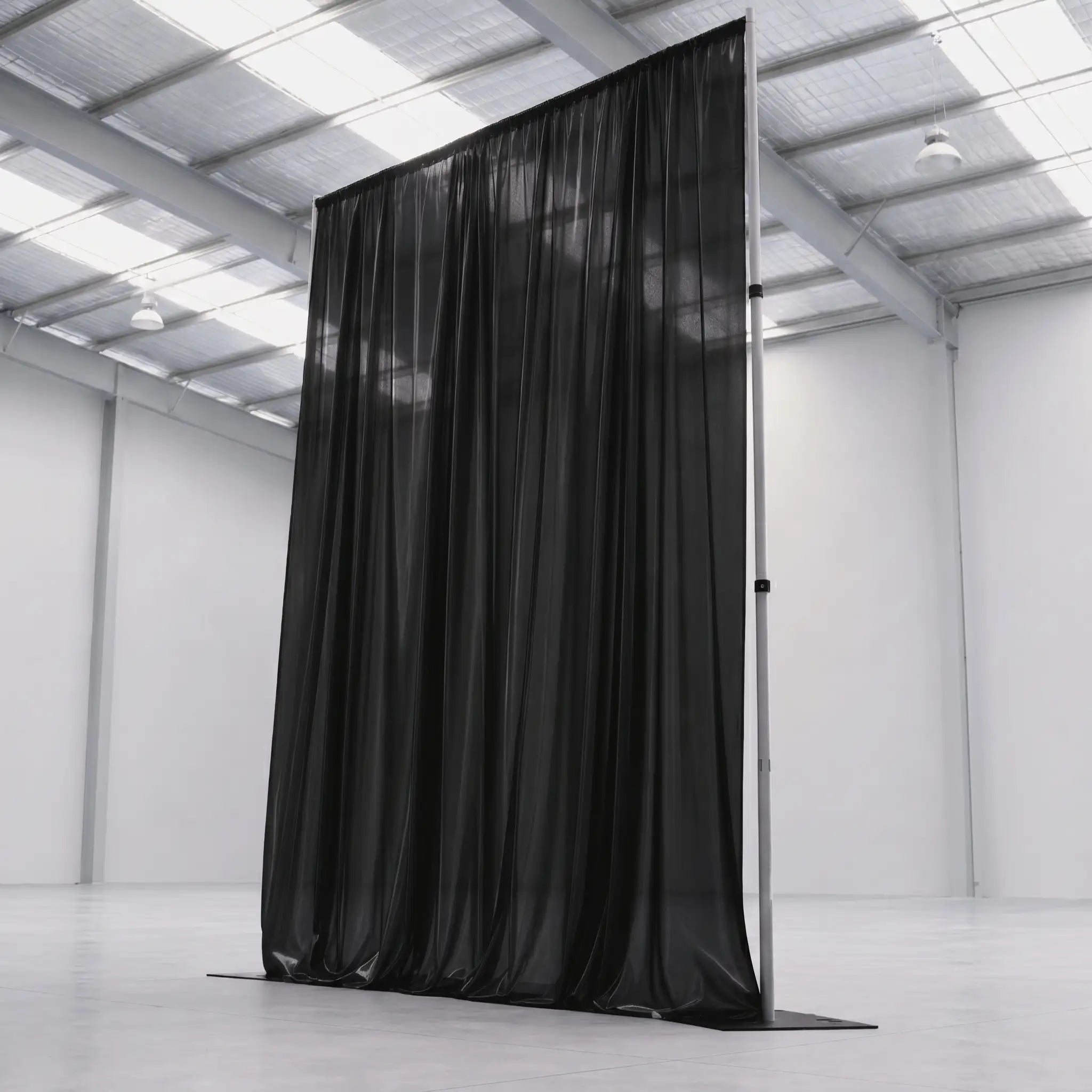 3m x 4.2m Pipe and Drape Stand with Black Velvet Drape (300gsm)