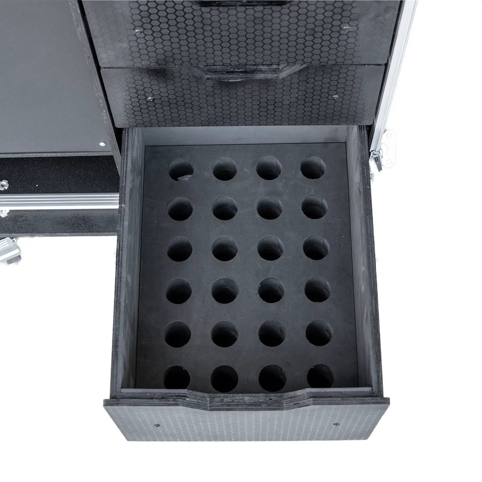 12 Microphone Stand Workstation Road Case