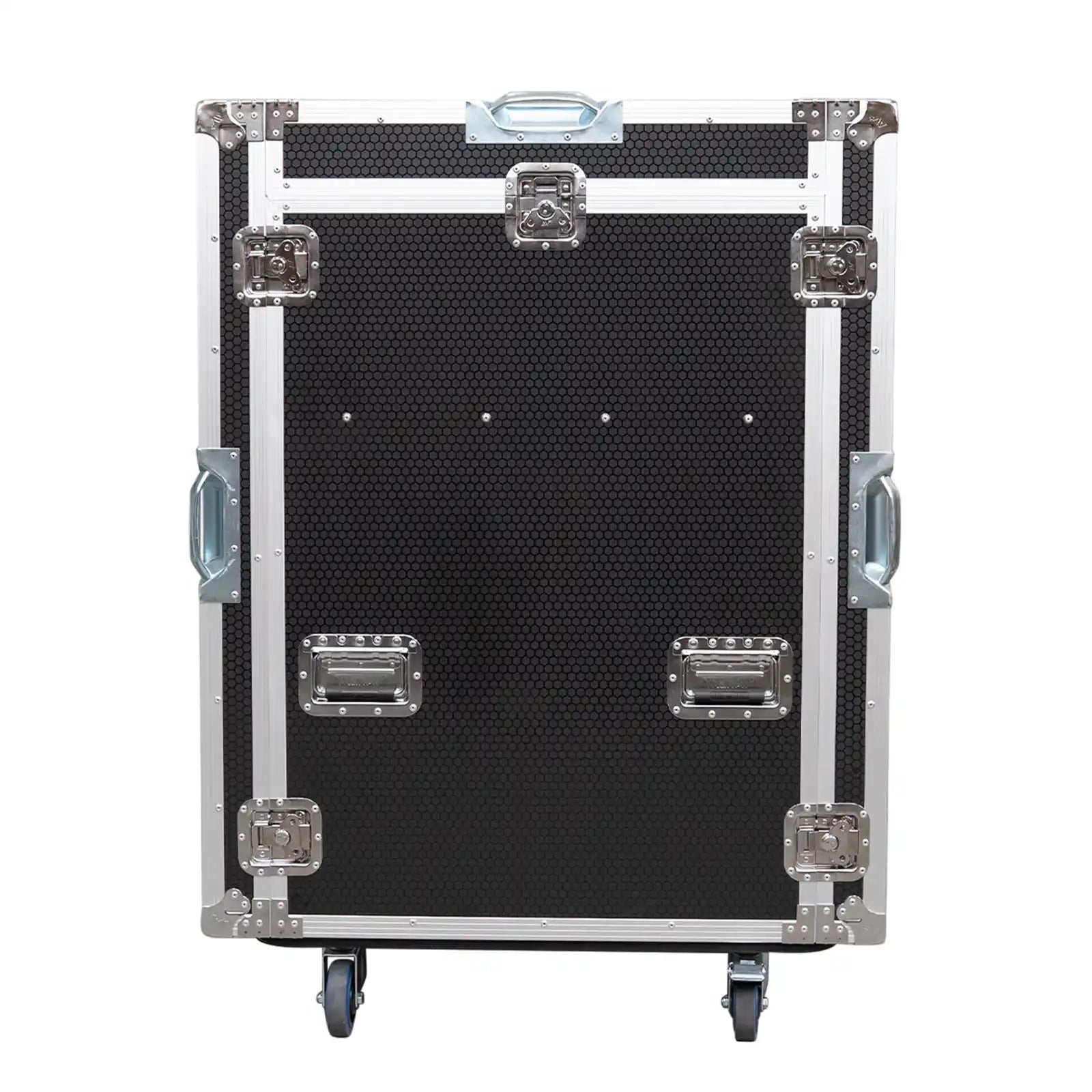 Outside of Mixer Workstation Flight Case with 12RU Shockproof Rack & Table