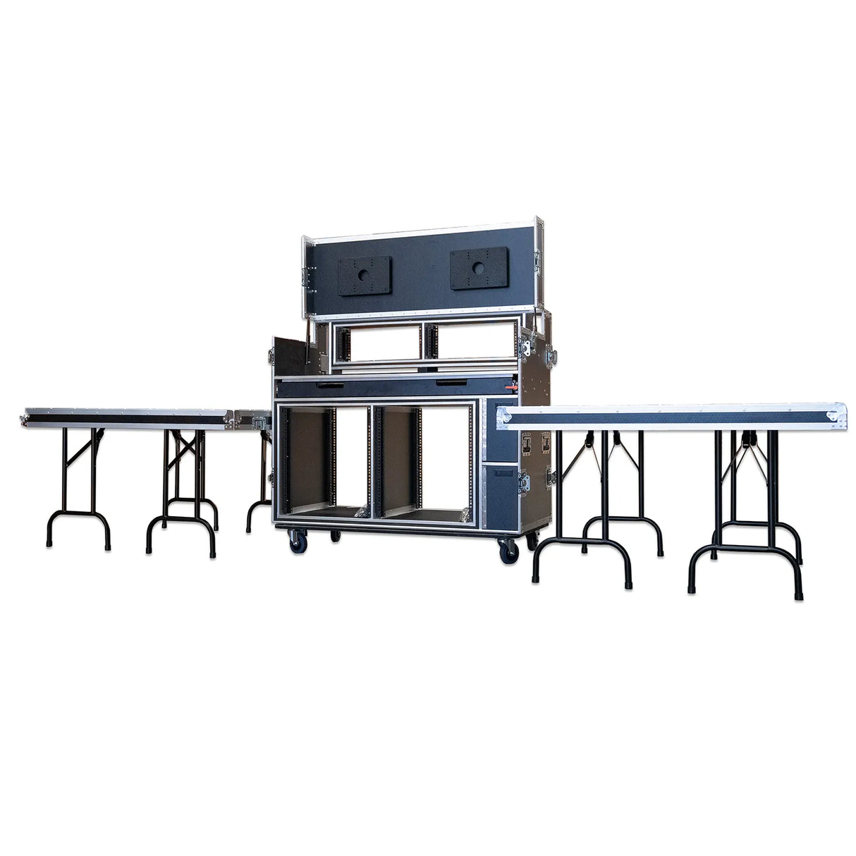 Dual Monitor Broadcast Workstation Road Case