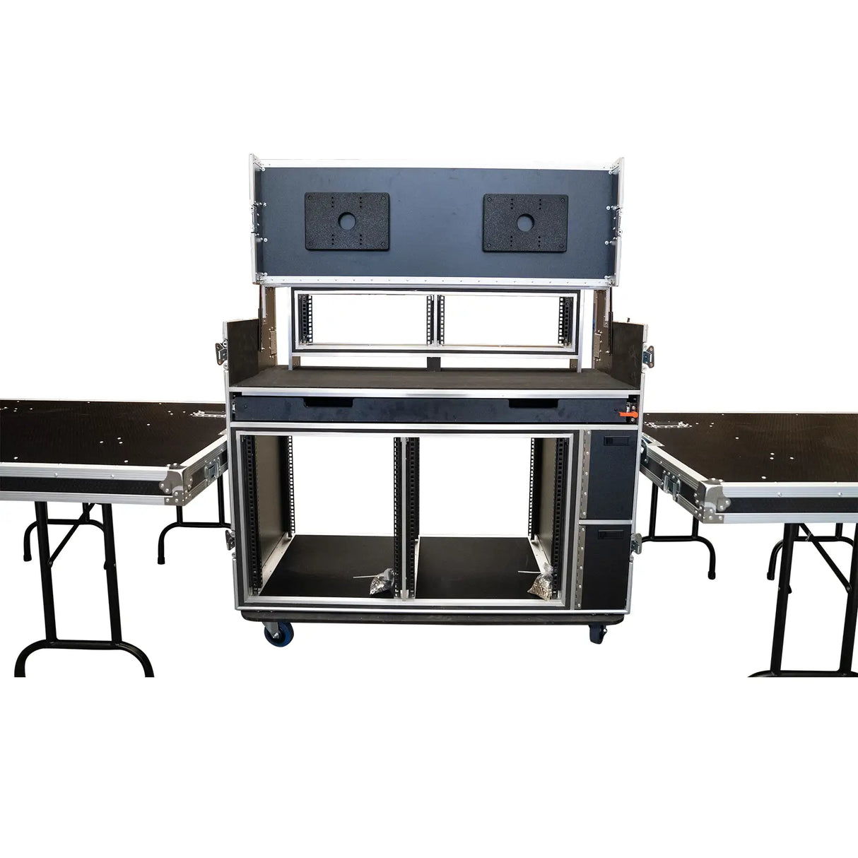 Dual Monitor Broadcast Workstation Road Case