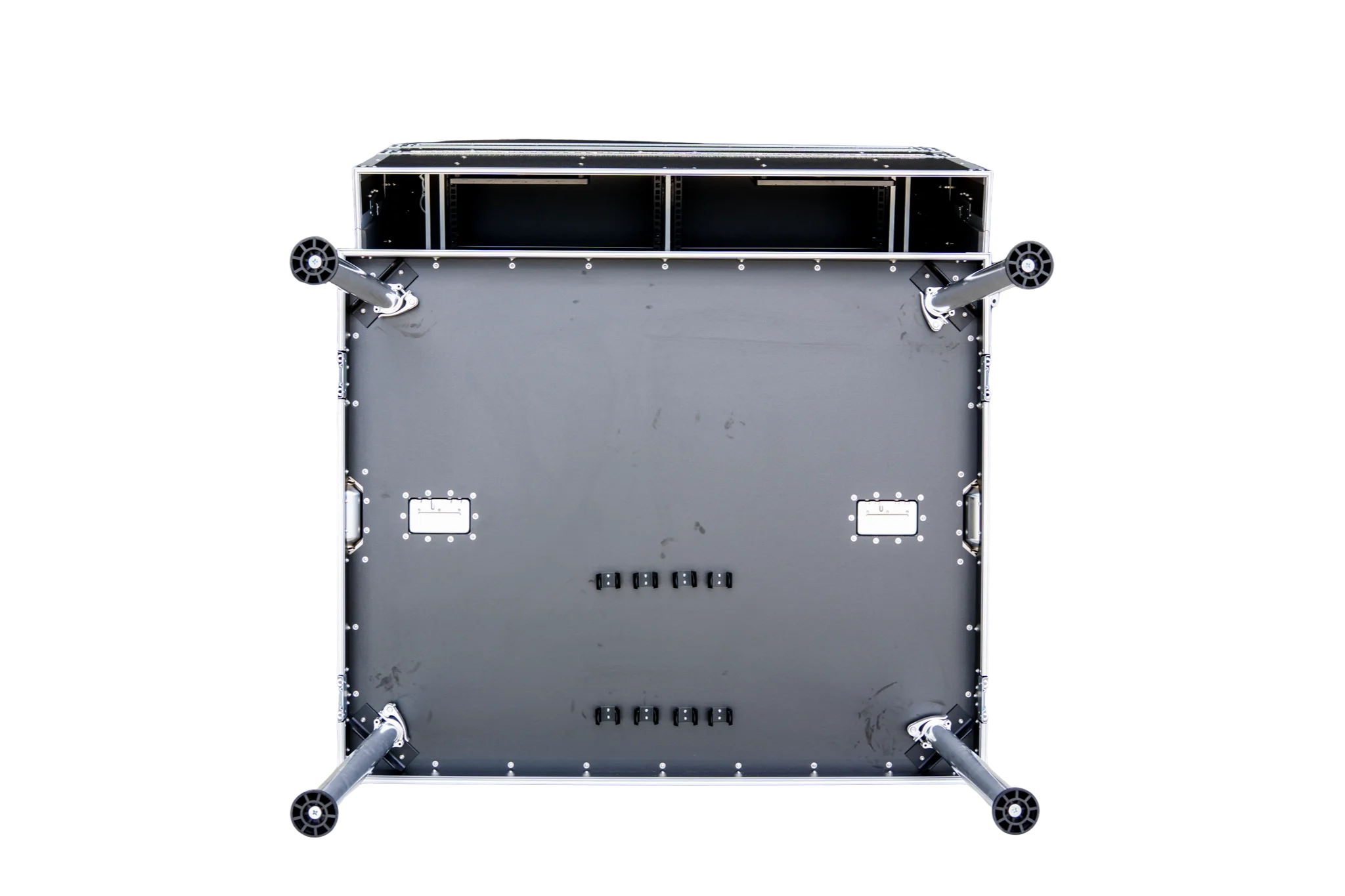 Dual Monitor Broadcast Workstation Road Case