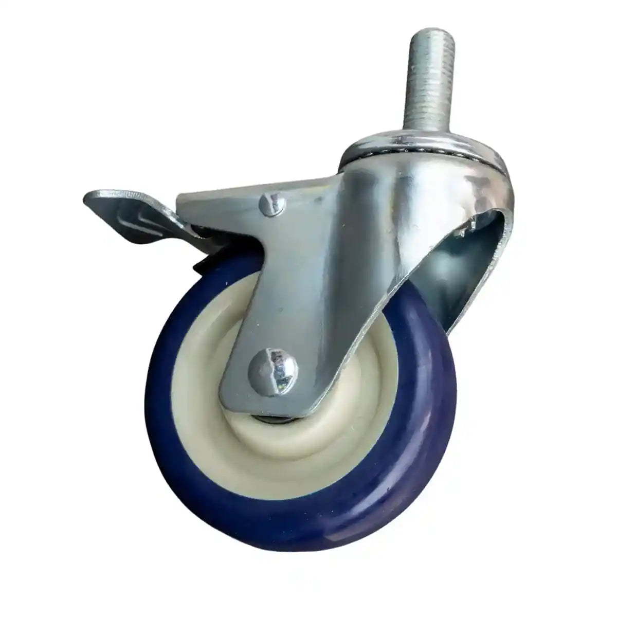 4" Threaded Caster Wheel with Brake