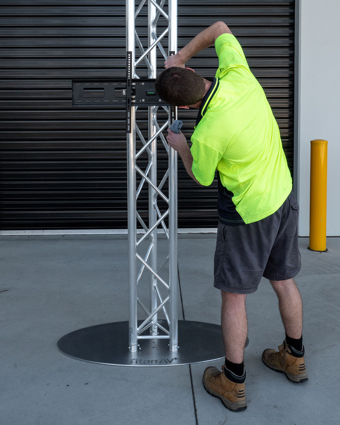 1200 x 600 Oval Aluminium Base Plate - 290 Truss