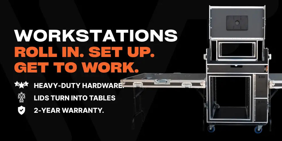 Titan AV Workstations. Roll in. Set up. Get to work.