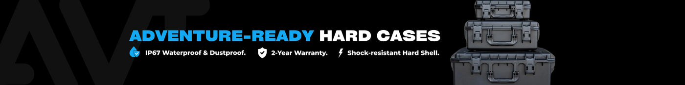 Adventure-Ready Hard Cases. IP67 Waterproof & Dustproof. Shock-Resistant Hard Shell. 2Year Warranty.
