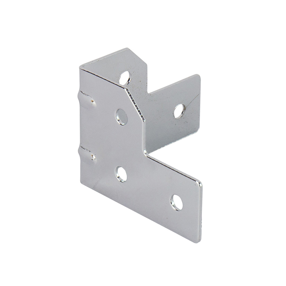 L-Brace Plate 30mm Cut Corners - Chrome