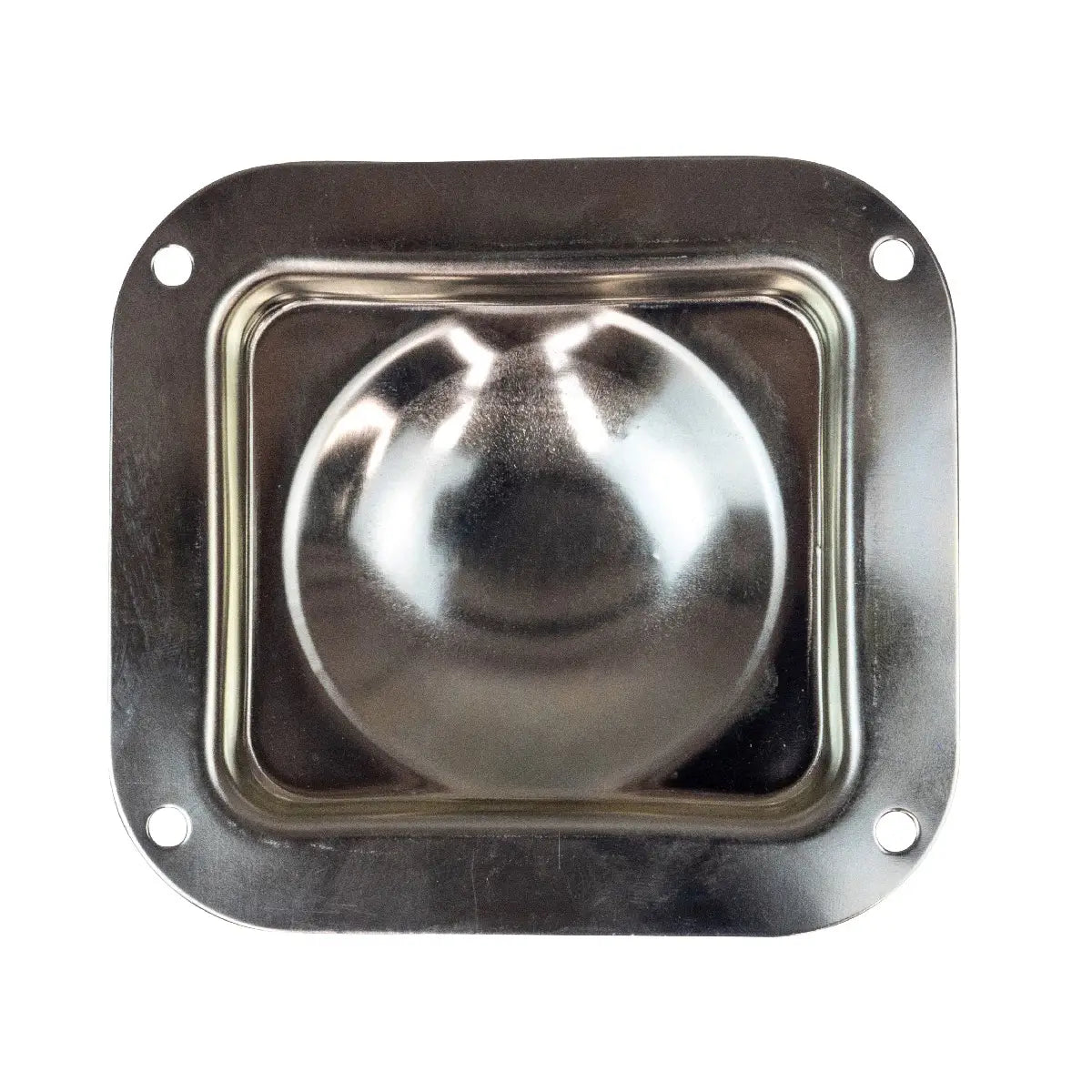 Road Case Castor Wheel Dish Plate Small - Chrome