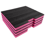 EPE Foam Insert for 4RU Steel Drawer, Black & Pink