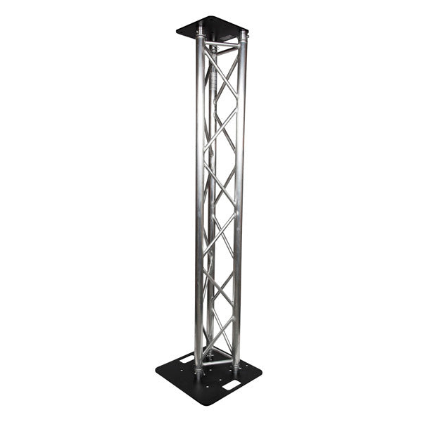 Tri Truss Lighting Stand 2m Trussing, Steel 500mm Base & Top Plate