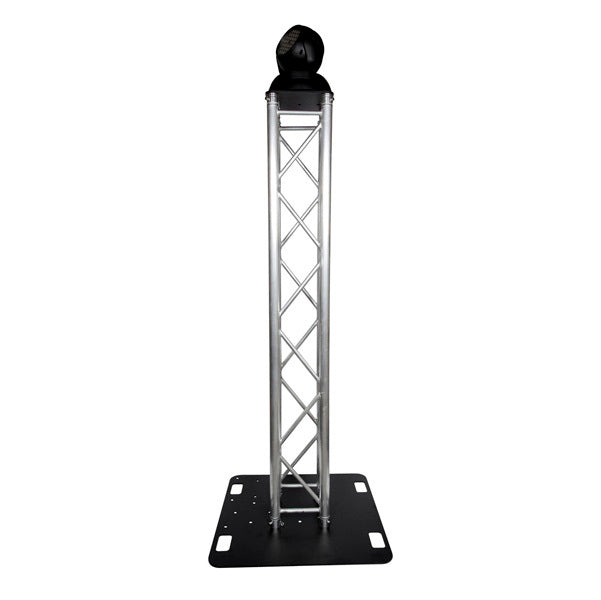 Box Truss Lighting Stand 2m Trussing, 800mm Base & Top Plate