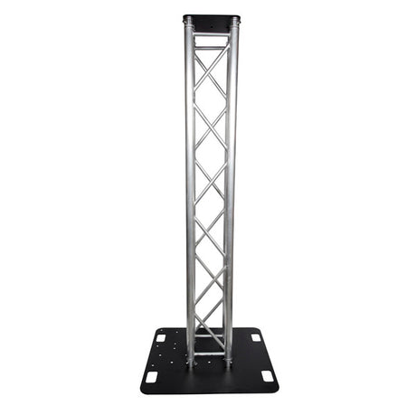 Box Truss Lighting Stand 2m Trussing, 800mm Base & Top Plate