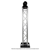 Box Truss Lighting Stand 2m Trussing, Steel 500mm Base & Top Plate