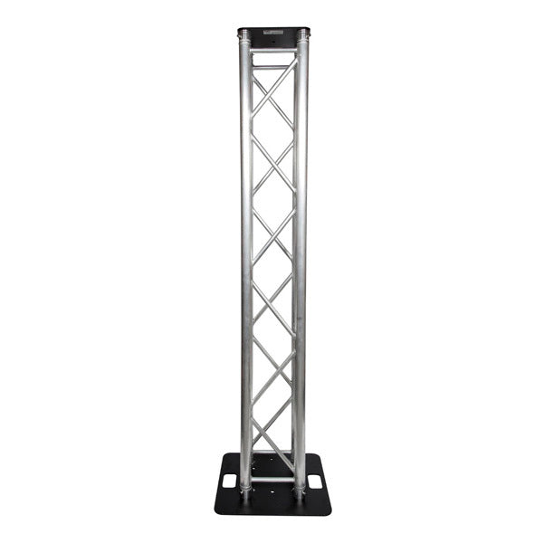Box Truss Lighting Stand 2.5m Trussing, Steel 500mm Base & Top Plate
