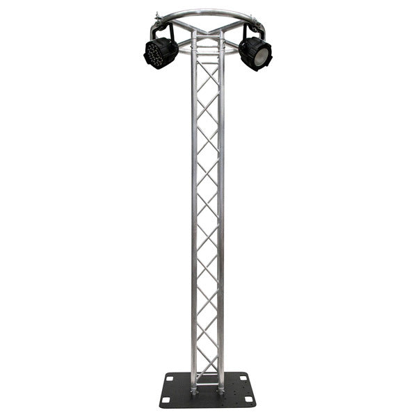 2.5 Metre 290mm Box Truss Light Stand, 1 Metre Ring