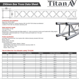 290 Box Truss Lighting Stand, 6m W x 4.1m H