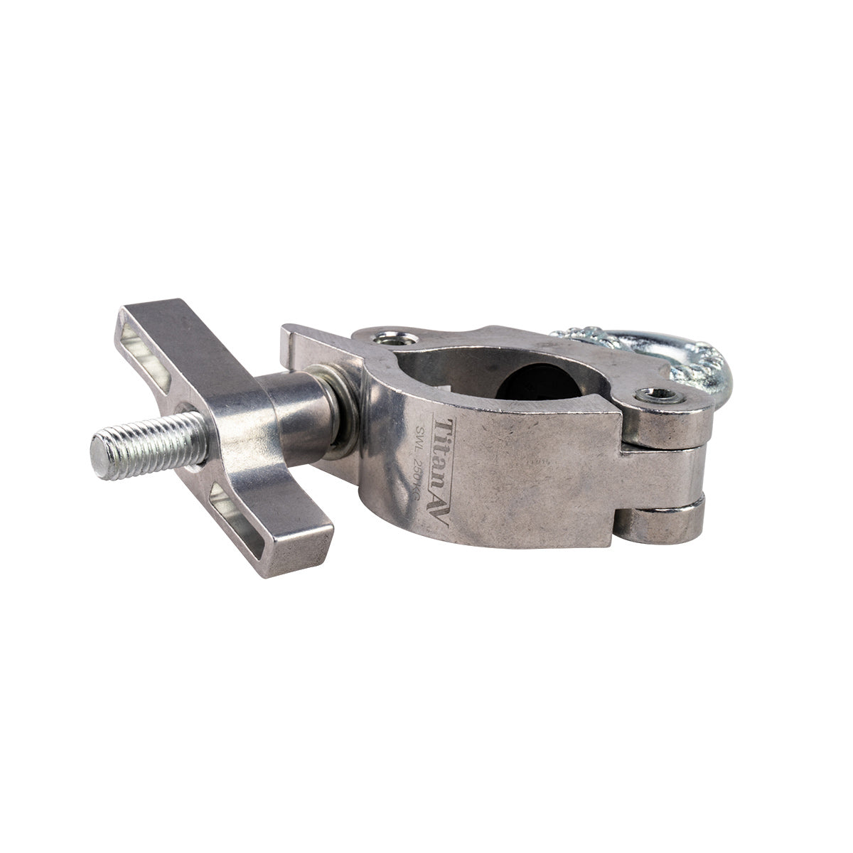 Slim 50mm Truss Lighting Clamp Eye Ring WLL 250 Kg