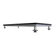 low profile view of 2 x 1m Stage Platform with 200mm Legs
