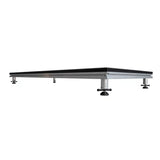 low profile view of 2 x 1m Stage Platform with 200mm Legs