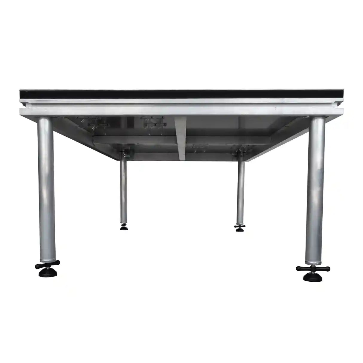 side view of 2 x 1m Stage Platform with 600mm Legs
