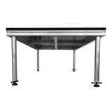 side view of 2 x 1m Stage Platform with 600mm Legs