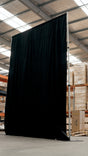 3m x 4.2m Pipe and Drape Stand with Black Velvet Drape (800gsm)