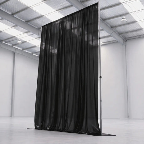 3m x 4.2m Pipe and Drape Stand with Black Velvet Drape (300gsm)