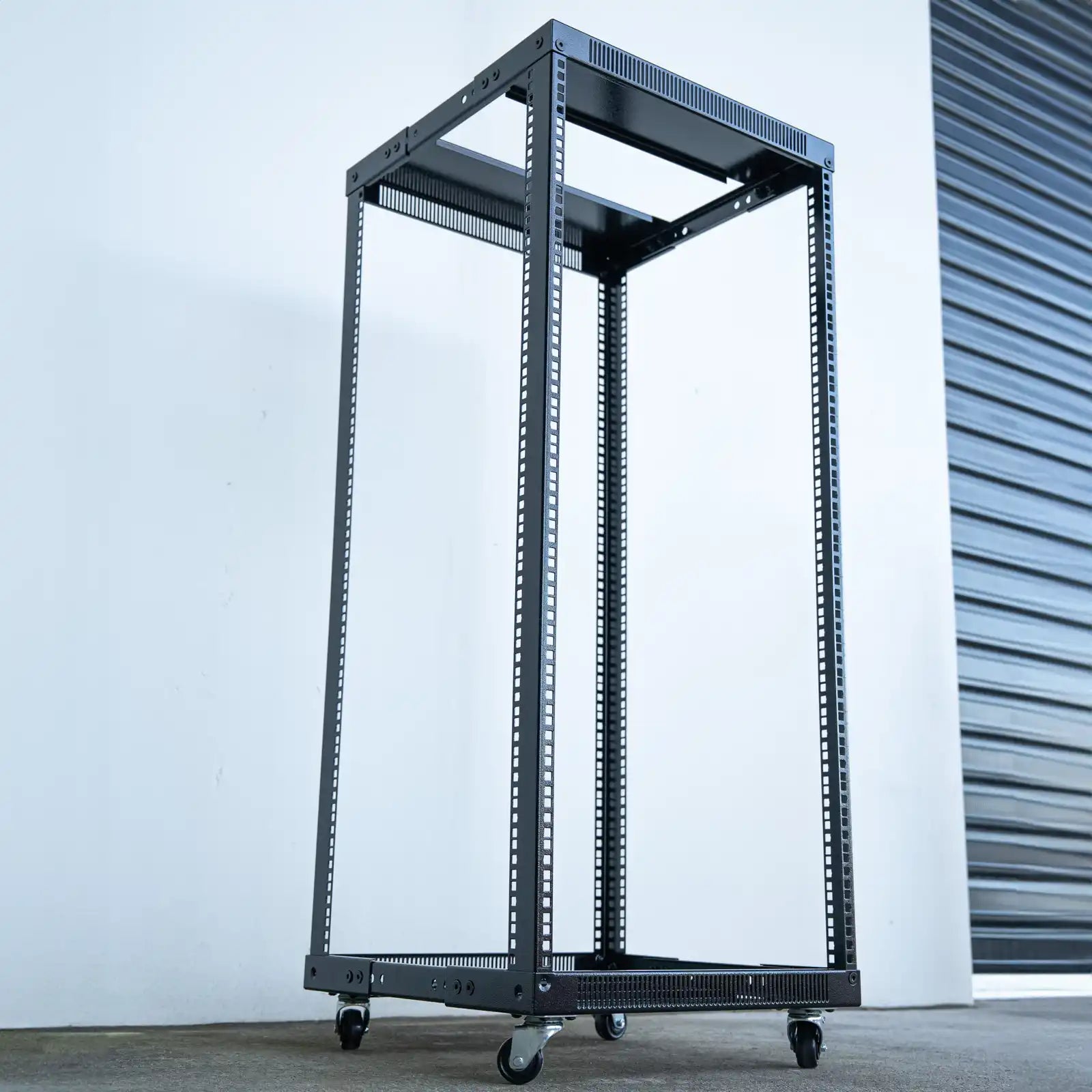 Angled view of 24RU Rack