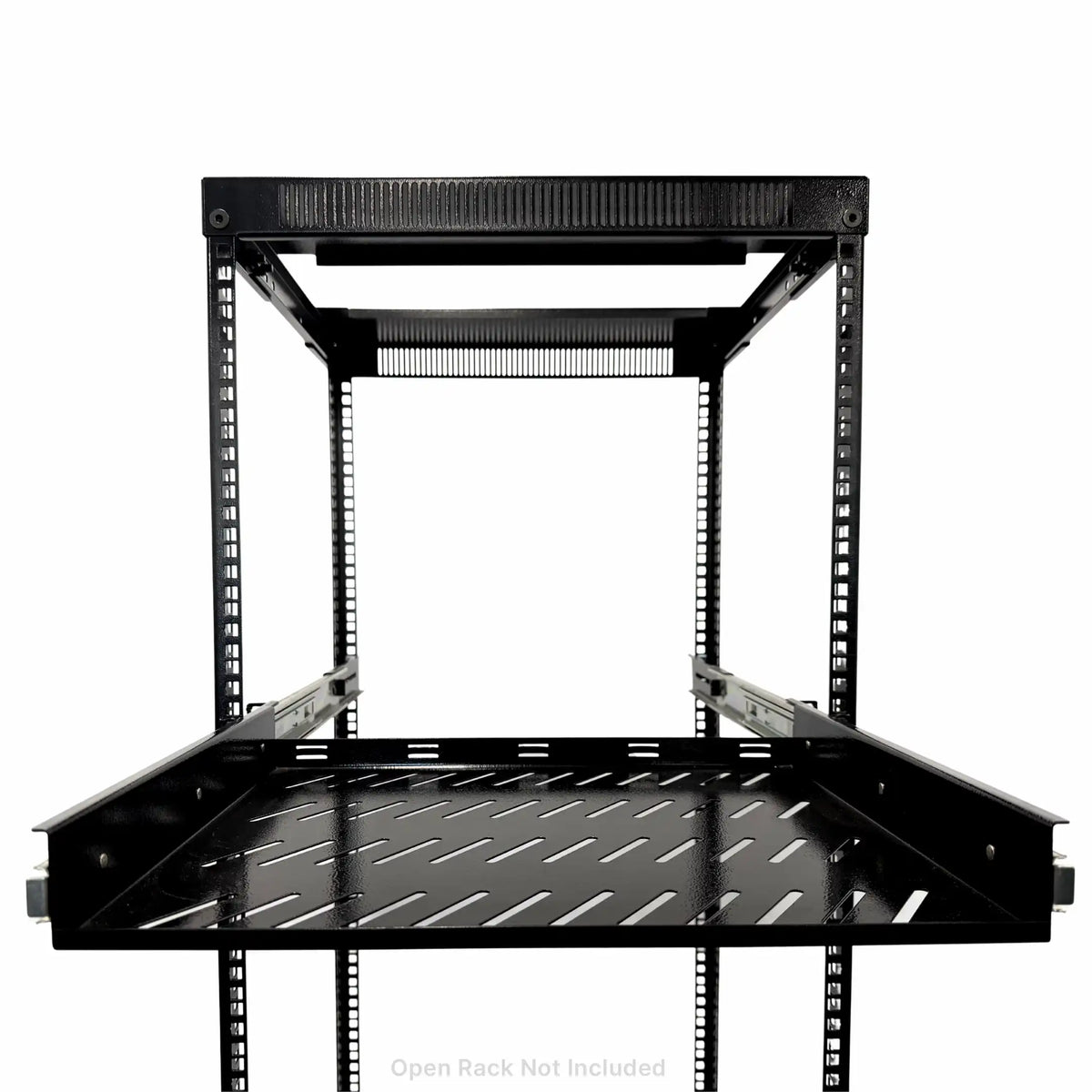 Shop 1RU Sliding Shelf | 350-540mm Deep | Vented Heavy-Duty Rack – Titan AV