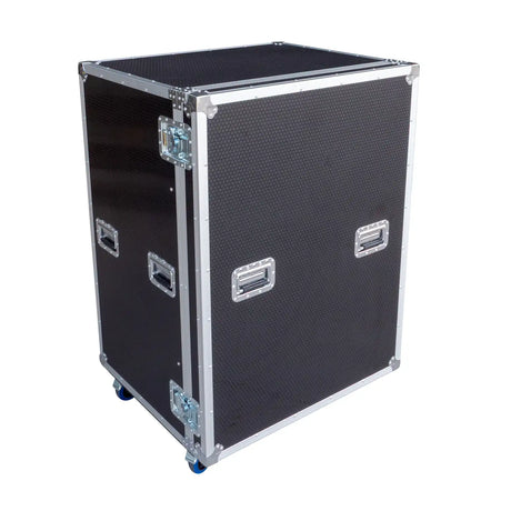 Outside view of the 8-Crate Mixed Storage Road Case (Double-Wide)