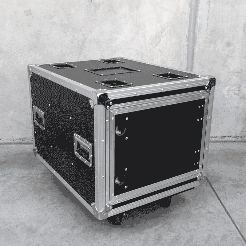 19" 8RU Slam Rack Road Case on Castors, Pro Series
