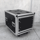 19" 8RU Slam Rack Road Case on Castors, Pro Series