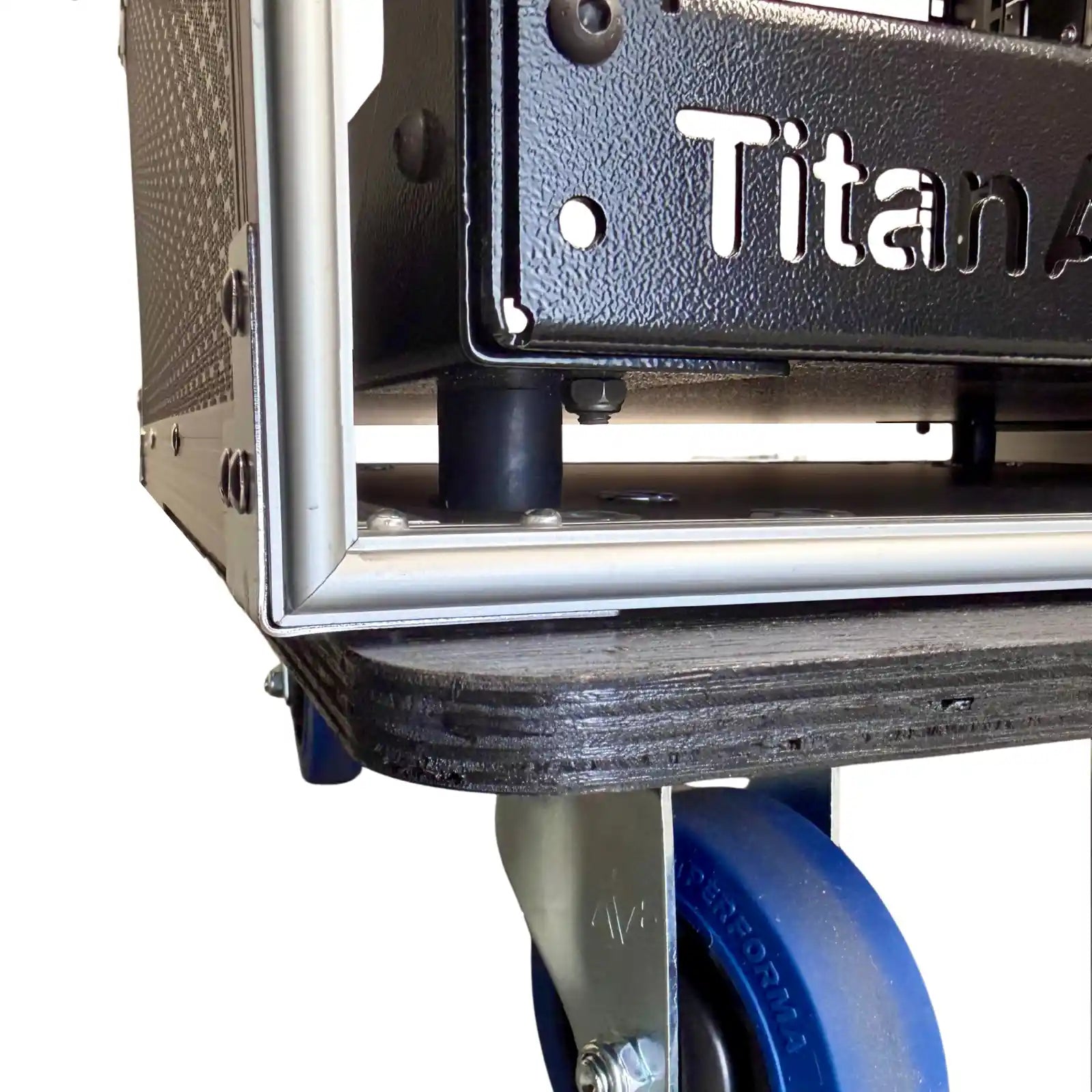 8RU Shock Rack Case with Wheels, 550mm Deep