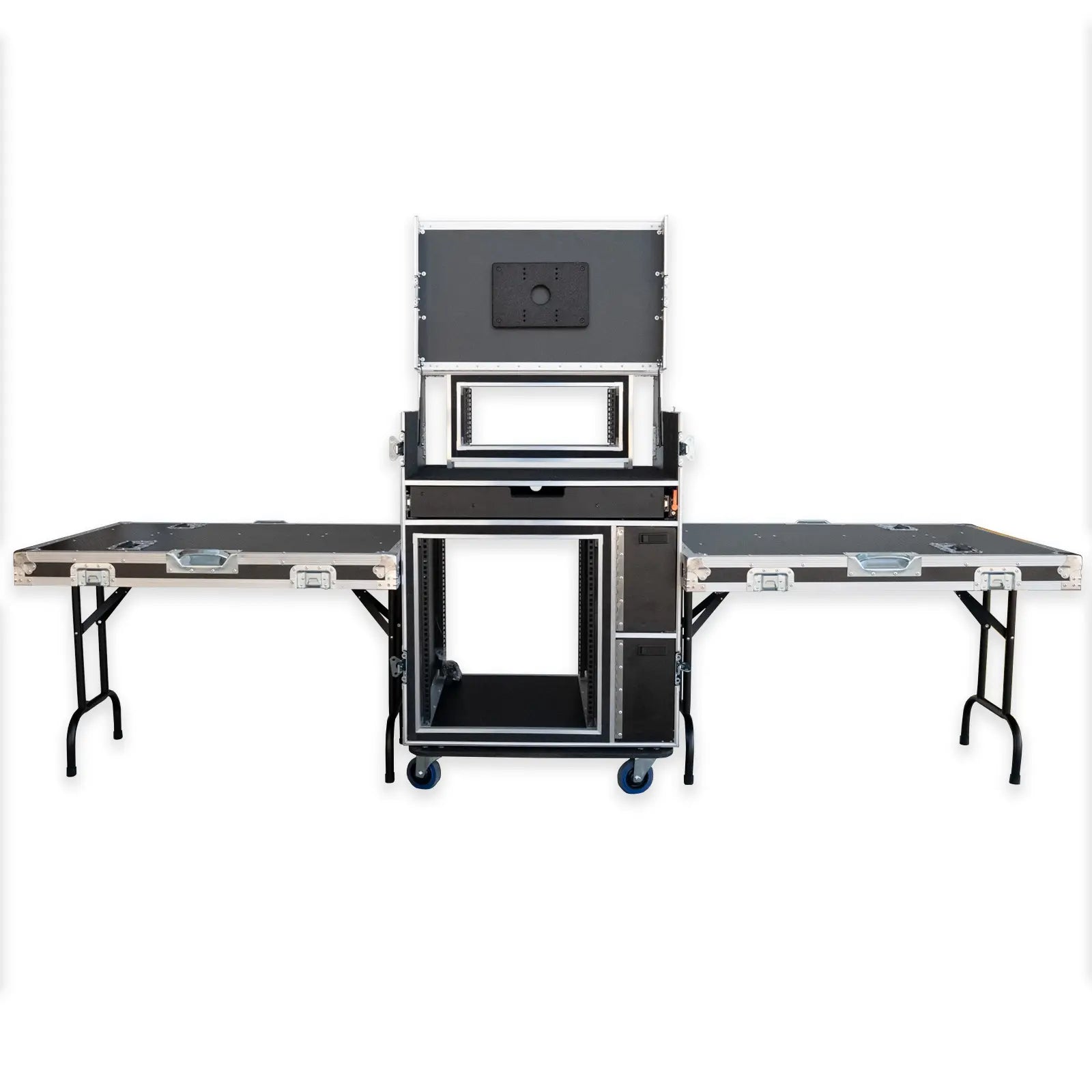 Single Monitor Broadcast Workstation Road Case