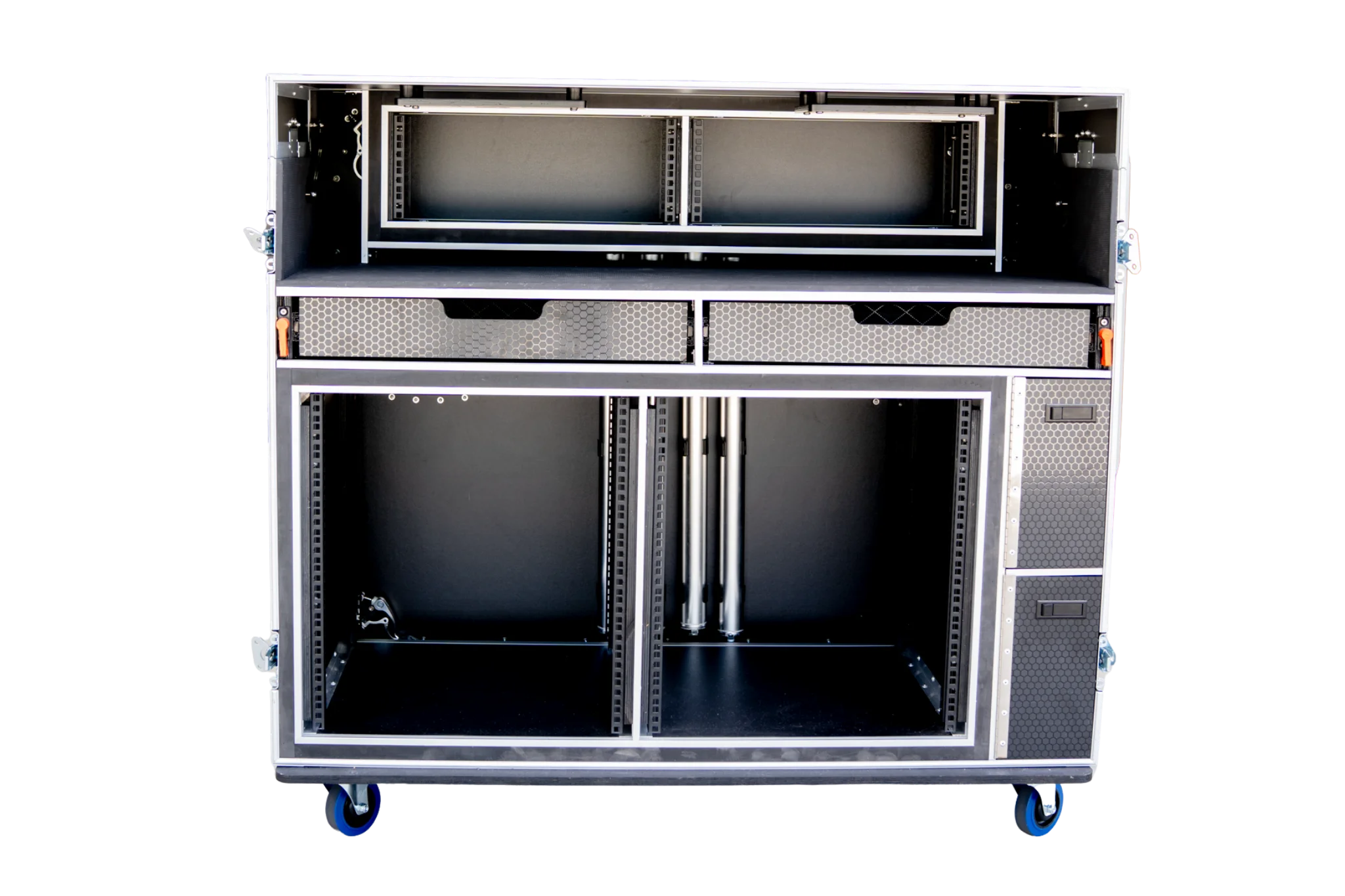 Dual Monitor Broadcast Workstation Road Case