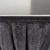 20cm High Stage Skirt (2m) Pleated Black Velvet