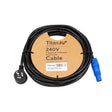10m PowerCON Power Cable with Piggy Back Plug