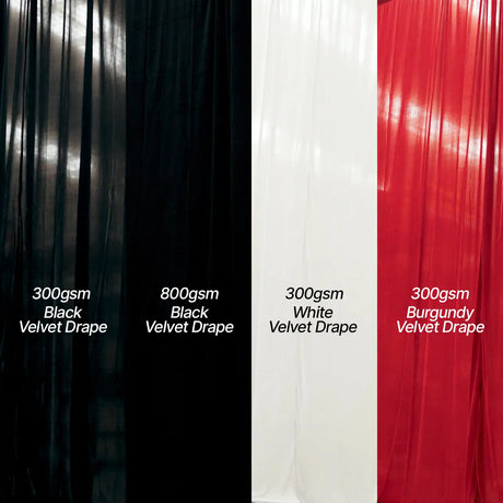 4.2m Backdrop Stand Kit with Draping (Build Your Own)