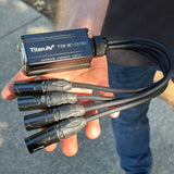 CAT Tail, etherCON to Quad 3-Pin XLRM
