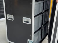 8-Crate Mixed Storage Road Case (Double-Wide)