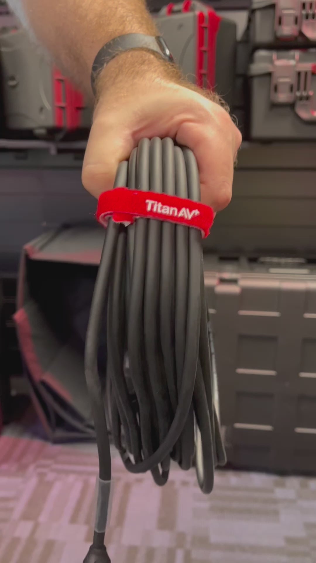 Hook & Loop Cable Tie, 250mm, Yellow, 10 pcs