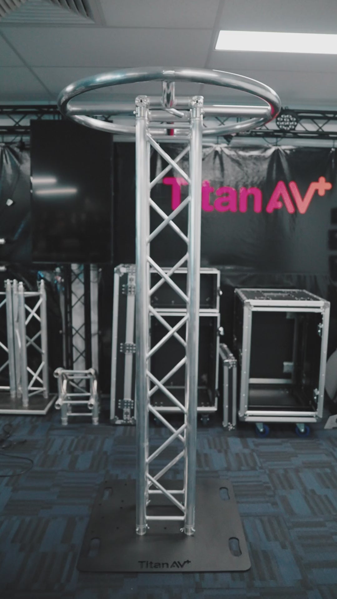 3.0M 290 Box Truss Light Stand, 1m Ring