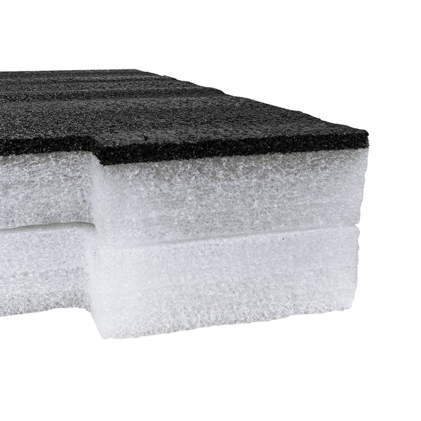 Titan AV EPE Shadow Foam Black & White Insert for 2RU Steel Drawer