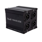 RJ45 EtherCON to Quad 3-Pin XLR-M Stage Box