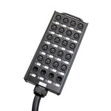 30m Multicore Cable Stage Box, 20 Send, 4 Return
