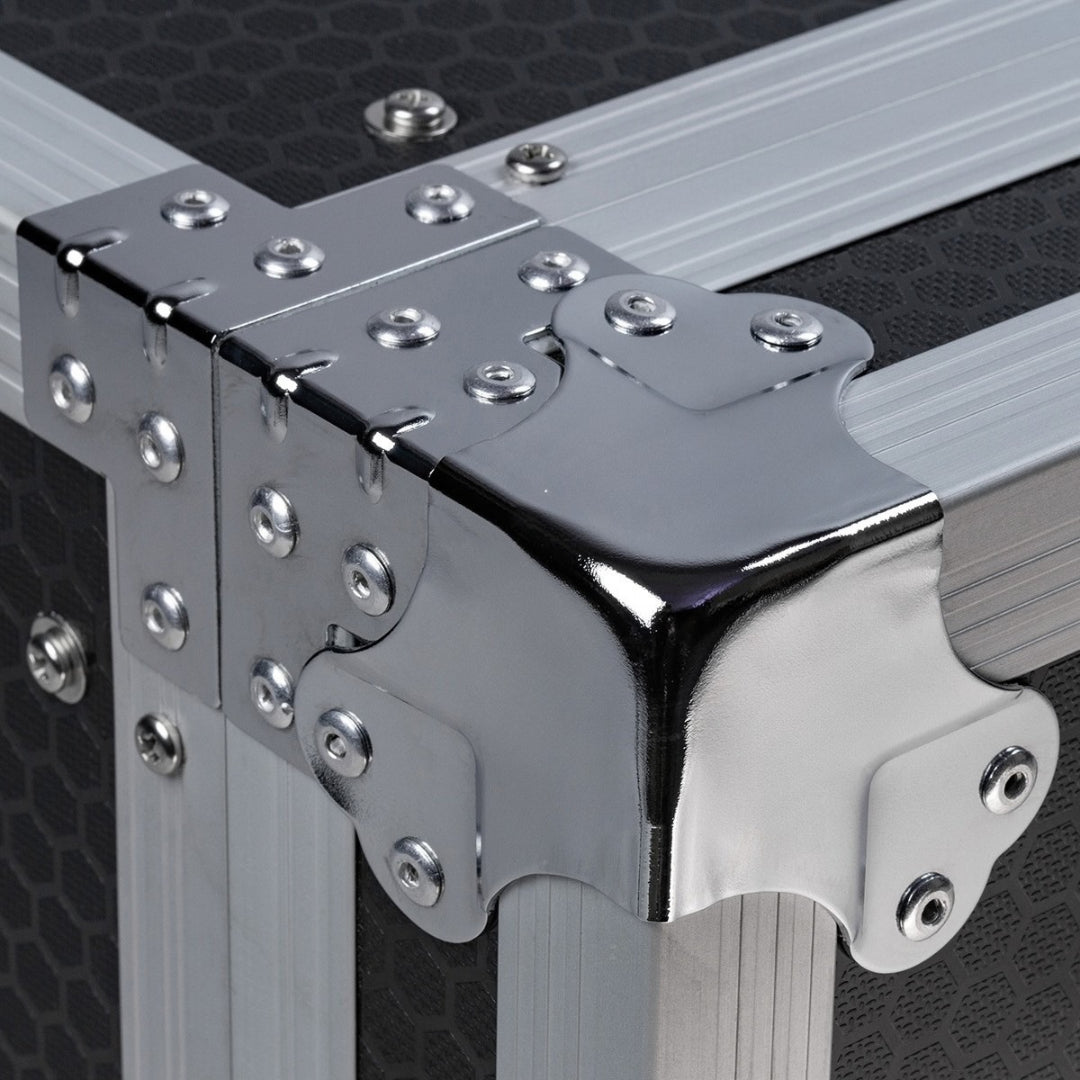 10RU Shock Rack Case with Wheels, 550mm Deep